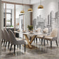 Stone Pedestal Table Traditional Luxury Dining Table Rectangle for Kitchen Home Clearhalo ' dining_table' 'Dining Tables & Seating' 'Dining Tables' 'furn' 'furn_dining_table' 'Furniture' 'furniture_dining_table' 'Kitchen & Dining Furniture' 'kitchen&dining_furn' 'kitchen' 'kitchen_dining_table' 3756660
