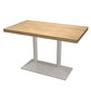 Industrial Dining Table Pine Solid Wood Table with Metal Base for Home Kitchen Dinner White Without Chairs Clearhalo ' dining_table' 'Dining Tables & Seating' 'Dining Tables' 'furn' 'furn_dining_table' 'Furniture' 'furniture_dining_table' 'Kitchen & Dining Furniture' 'kitchen&dining_furn' 'kitchen' 'kitchen_dining_table' 3756705
