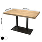 Industrial Dining Table Pine Solid Wood Table with Metal Base for Home Kitchen Dinner Clearhalo ' dining_table' 'Dining Tables & Seating' 'Dining Tables' 'furn' 'furn_dining_table' 'Furniture' 'furniture_dining_table' 'Kitchen & Dining Furniture' 'kitchen&dining_furn' 'kitchen' 'kitchen_dining_table' 3756711