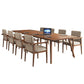Rectangle Solid Pinewood Brown Tone Dining Table Simplicity 4 Legs Table for Dining Room Clearhalo ' dining_table' 'Dining Tables & Seating' 'Dining Tables' 'furn' 'furn_dining_table' 'Furniture' 'furniture_dining_table' 'Kitchen & Dining Furniture' 'kitchen&dining_furn' 'kitchen' 'kitchen_dining_table' 3756720