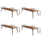 Rectangle Solid Pinewood Brown Tone Dining Table Simplicity 4 Legs Table for Dining Room Clearhalo ' dining_table' 'Dining Tables & Seating' 'Dining Tables' 'furn' 'furn_dining_table' 'Furniture' 'furniture_dining_table' 'Kitchen & Dining Furniture' 'kitchen&dining_furn' 'kitchen' 'kitchen_dining_table' 3756721
