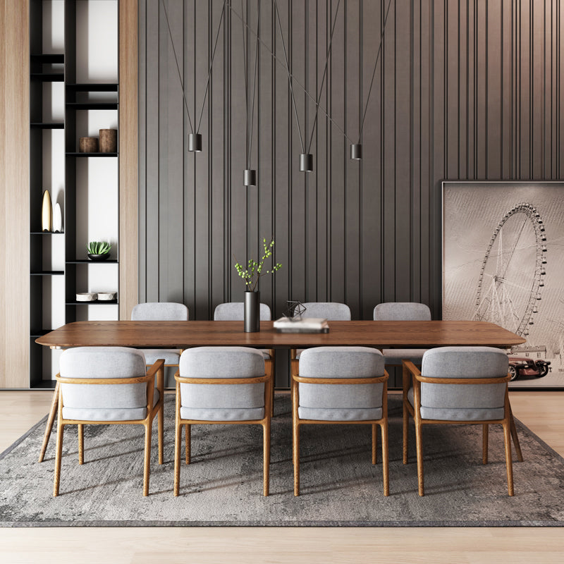 Rectangle Minimalist Dining Table Wood Color Fixed Table with Solid Wood Clearhalo ' dining_table' 'Dining Tables & Seating' 'Dining Tables' 'furn' 'furn_dining_table' 'Furniture' 'furniture_dining_table' 'Kitchen & Dining Furniture' 'kitchen&dining_furn' 'kitchen' 'kitchen_dining_table' 3756736