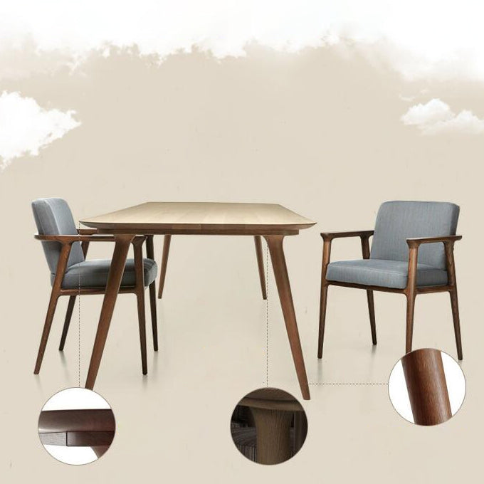 Rectangle Minimalist Dining Table Wood Color Fixed Table with Solid Wood Clearhalo ' dining_table' 'Dining Tables & Seating' 'Dining Tables' 'furn' 'furn_dining_table' 'Furniture' 'furniture_dining_table' 'Kitchen & Dining Furniture' 'kitchen&dining_furn' 'kitchen' 'kitchen_dining_table' 3756741