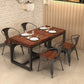 Industrial Style Solid Wood Dining Table Trestle Base Dining Site Table for Dining Room Clearhalo ' dining_table' 'Dining Tables & Seating' 'Dining Tables' 'furn' 'furn_dining_table' 'Furniture' 'furniture_dining_table' 'Kitchen & Dining Furniture' 'kitchen&dining_furn' 'kitchen' 'kitchen_dining_table' 3756747