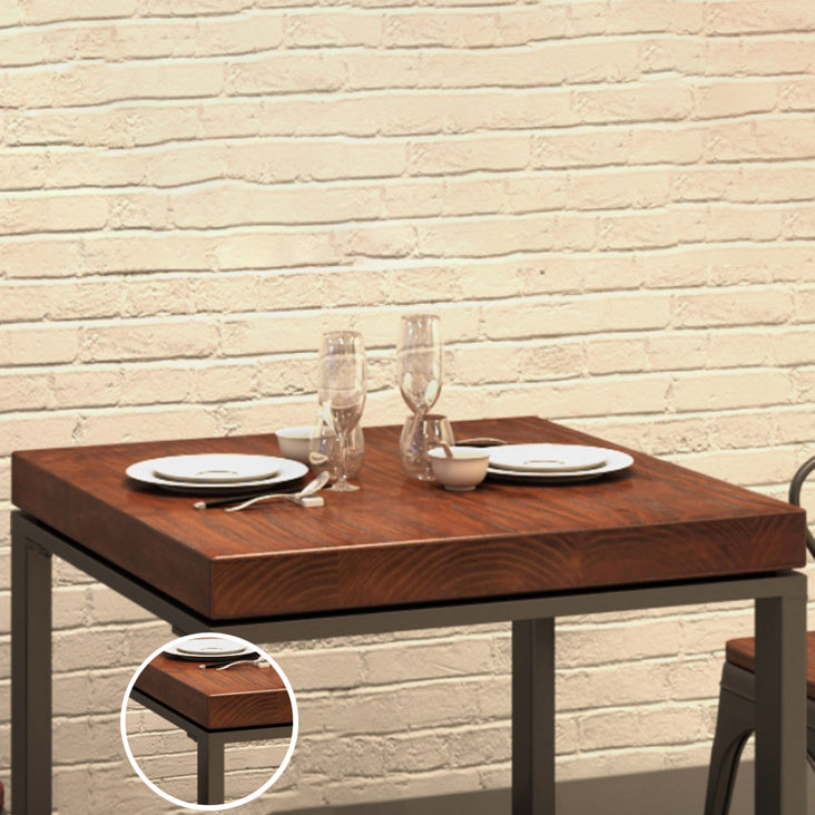 Industrial Style Solid Wood Dining Table Trestle Base Dining Site Table for Dining Room Clearhalo ' dining_table' 'Dining Tables & Seating' 'Dining Tables' 'furn' 'furn_dining_table' 'Furniture' 'furniture_dining_table' 'Kitchen & Dining Furniture' 'kitchen&dining_furn' 'kitchen' 'kitchen_dining_table' 3756752