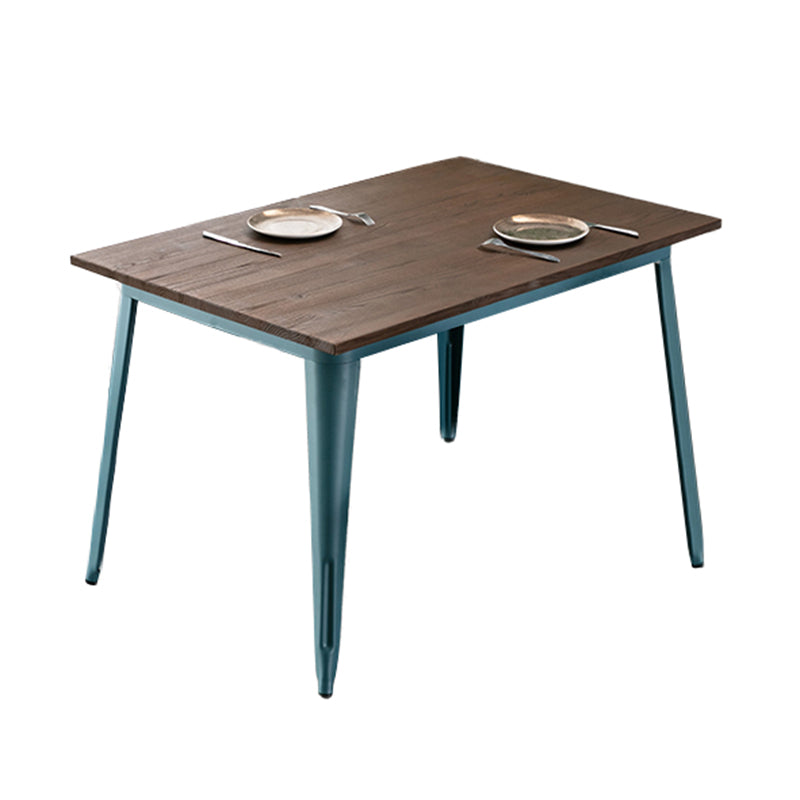 Solid Wood Industrial Dining Table Brown 4 Legs Table for Dinning Room Without Chairs Clearhalo ' dining_table' 'Dining Tables & Seating' 'Dining Tables' 'furn' 'furn_dining_table' 'Furniture' 'furniture_dining_table' 'Kitchen & Dining Furniture' 'kitchen&dining_furn' 'kitchen' 'kitchen_dining_table' 3756760