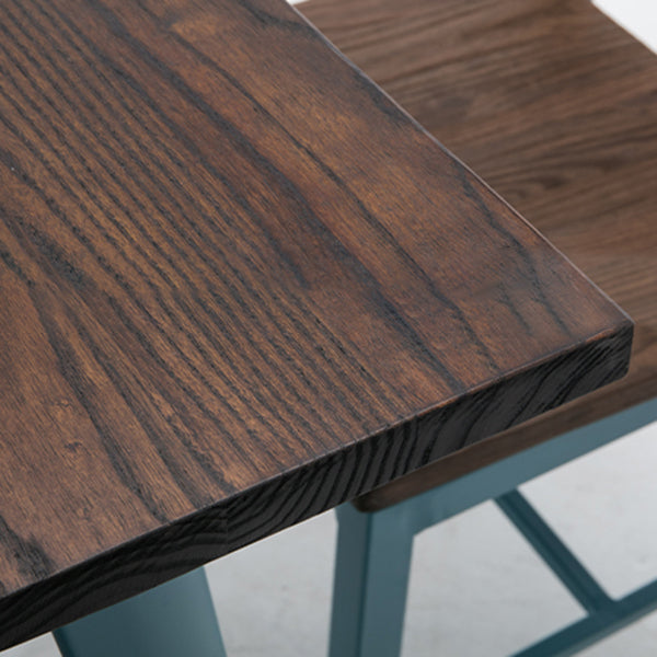 Solid Wood Industrial Dining Table Brown 4 Legs Table for Dinning Room Clearhalo ' dining_table' 'Dining Tables & Seating' 'Dining Tables' 'furn' 'furn_dining_table' 'Furniture' 'furniture_dining_table' 'Kitchen & Dining Furniture' 'kitchen&dining_furn' 'kitchen' 'kitchen_dining_table' 3756765
