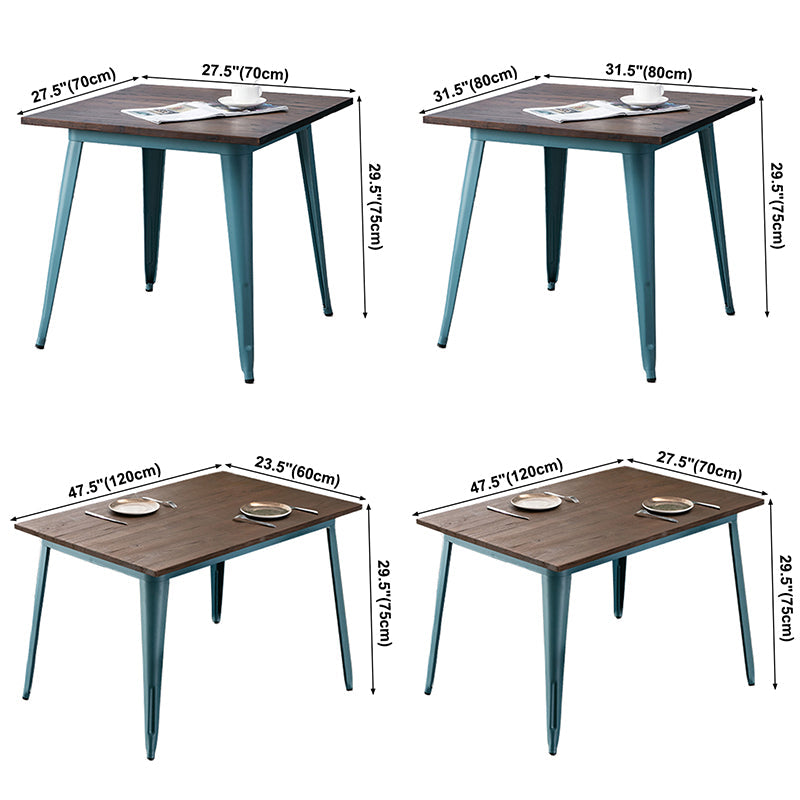 Solid Wood Industrial Dining Table Brown 4 Legs Table for Dinning Room Clearhalo ' dining_table' 'Dining Tables & Seating' 'Dining Tables' 'furn' 'furn_dining_table' 'Furniture' 'furniture_dining_table' 'Kitchen & Dining Furniture' 'kitchen&dining_furn' 'kitchen' 'kitchen_dining_table' 3756769