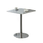 Square Table Dinette Table Industrial Stainless Steel Dinner Room Table with Tulip Base Clearhalo ' dining_table' 'Dining Tables & Seating' 'Dining Tables' 'furn' 'furn_dining_table' 'Furniture' 'furniture_dining_table' 'Kitchen & Dining Furniture' 'kitchen&dining_furn' 'kitchen' 'kitchen_dining_table' 3756776