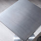 Square Table Dinette Table Industrial Stainless Steel Dinner Room Table with Tulip Base Clearhalo ' dining_table' 'Dining Tables & Seating' 'Dining Tables' 'furn' 'furn_dining_table' 'Furniture' 'furniture_dining_table' 'Kitchen & Dining Furniture' 'kitchen&dining_furn' 'kitchen' 'kitchen_dining_table' 3756778