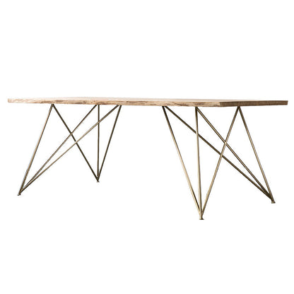 Industrial Style Home Wooden Dining Table Rectangle Shape Table with 4 Legs Base Without Chairs Clearhalo ' dining_table' 'Dining Tables & Seating' 'Dining Tables' 'furn' 'furn_dining_table' 'Furniture' 'furniture_dining_table' 'Kitchen & Dining Furniture' 'kitchen&dining_furn' 'kitchen' 'kitchen_dining_table' 3756789