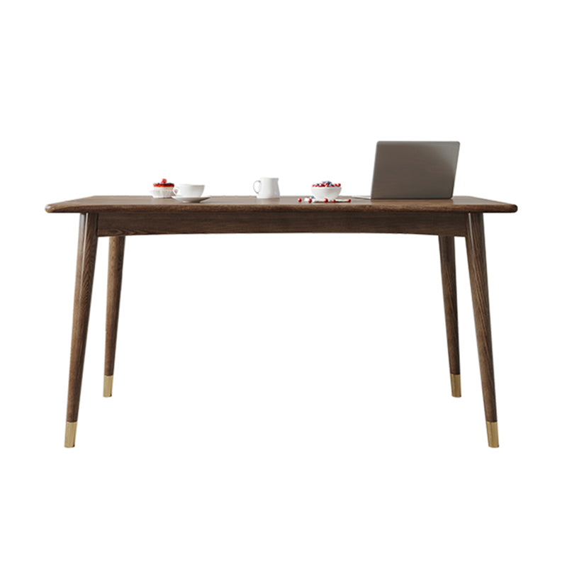 Modern Style Ash Wood Dining Table 4 Legs Rectangular Table in Wood Color Without Chairs Clearhalo ' dining_table' 'Dining Tables & Seating' 'Dining Tables' 'furn' 'furn_dining_table' 'Furniture' 'furniture_dining_table' 'Kitchen & Dining Furniture' 'kitchen&dining_furn' 'kitchen' 'kitchen_dining_table' 3756805
