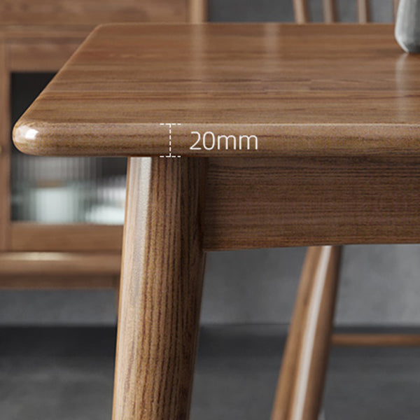 Modern Style Ash Wood Dining Table 4 Legs Rectangular Table in Wood Color Clearhalo ' dining_table' 'Dining Tables & Seating' 'Dining Tables' 'furn' 'furn_dining_table' 'Furniture' 'furniture_dining_table' 'Kitchen & Dining Furniture' 'kitchen&dining_furn' 'kitchen' 'kitchen_dining_table' 3756807