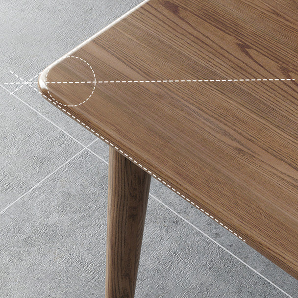 Modern Style Ash Wood Dining Table 4 Legs Rectangular Table in Wood Color Clearhalo ' dining_table' 'Dining Tables & Seating' 'Dining Tables' 'furn' 'furn_dining_table' 'Furniture' 'furniture_dining_table' 'Kitchen & Dining Furniture' 'kitchen&dining_furn' 'kitchen' 'kitchen_dining_table' 3756808