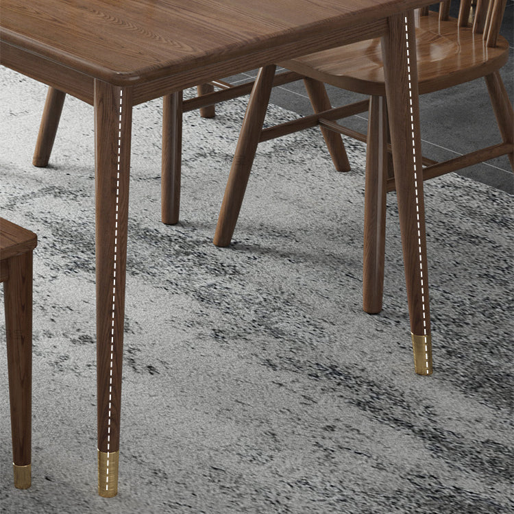 Modern Style Ash Wood Dining Table 4 Legs Rectangular Table in Wood Color Clearhalo ' dining_table' 'Dining Tables & Seating' 'Dining Tables' 'furn' 'furn_dining_table' 'Furniture' 'furniture_dining_table' 'Kitchen & Dining Furniture' 'kitchen&dining_furn' 'kitchen' 'kitchen_dining_table' 3756809