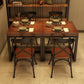 Solid Wood Industrial Dining Table Brown Square Table with Trestle Base for Dinning Room Clearhalo ' dining_table' 'Dining Tables & Seating' 'Dining Tables' 'furn' 'furn_dining_table' 'Furniture' 'furniture_dining_table' 'Kitchen & Dining Furniture' 'kitchen&dining_furn' 'kitchen' 'kitchen_dining_table' 3756814