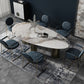 Metal Traditional Luxury Oval Indoor Table Sintered Stone Table for Dining Room Clearhalo ' dining_table' 'Dining Tables & Seating' 'Dining Tables' 'furn' 'furn_dining_table' 'Furniture' 'furniture_dining_table' 'Kitchen & Dining Furniture' 'kitchen&dining_furn' 'kitchen' 'kitchen_dining_table' 3756839