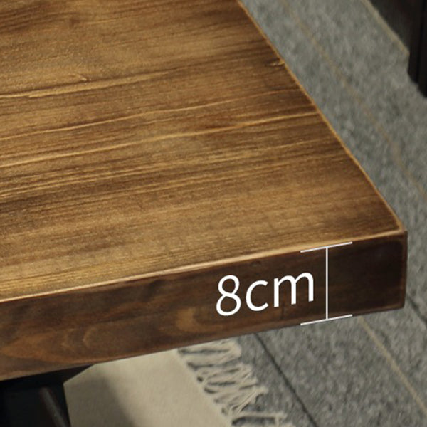 Industrial Style Home Pine Dining Table Rectangle Shape Table with Trestle Base Clearhalo ' dining_table' 'Dining Tables & Seating' 'Dining Tables' 'furn' 'furn_dining_table' 'Furniture' 'furniture_dining_table' 'Kitchen & Dining Furniture' 'kitchen&dining_furn' 'kitchen' 'kitchen_dining_table' 3756864