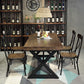 Industrial Style Home Pine Dining Table Rectangle Shape Table with Trestle Base Clearhalo ' dining_table' 'Dining Tables & Seating' 'Dining Tables' 'furn' 'furn_dining_table' 'Furniture' 'furniture_dining_table' 'Kitchen & Dining Furniture' 'kitchen&dining_furn' 'kitchen' 'kitchen_dining_table' 3756871