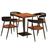 Solid Wood Industrial Dining Table Brown Square Table with Metal Base for Dinning Room Clearhalo ' dining_table' 'Dining Tables & Seating' 'Dining Tables' 'furn' 'furn_dining_table' 'Furniture' 'furniture_dining_table' 'Kitchen & Dining Furniture' 'kitchen&dining_furn' 'kitchen' 'kitchen_dining_table' 3756908