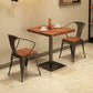 Solid Wood Industrial Dining Table Brown Square Table with Metal Base for Dinning Room Clearhalo ' dining_table' 'Dining Tables & Seating' 'Dining Tables' 'furn' 'furn_dining_table' 'Furniture' 'furniture_dining_table' 'Kitchen & Dining Furniture' 'kitchen&dining_furn' 'kitchen' 'kitchen_dining_table' 3756911