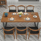 Industrial Style Pine Solid Wood Dining Table Sled Base Rectangle Table for Home Clearhalo ' dining_table' 'Dining Tables & Seating' 'Dining Tables' 'furn' 'furn_dining_table' 'Furniture' 'furniture_dining_table' 'Kitchen & Dining Furniture' 'kitchen&dining_furn' 'kitchen' 'kitchen_dining_table' 3756924