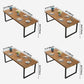 Industrial Style Pine Solid Wood Dining Table Sled Base Rectangle Table for Home Clearhalo ' dining_table' 'Dining Tables & Seating' 'Dining Tables' 'furn' 'furn_dining_table' 'Furniture' 'furniture_dining_table' 'Kitchen & Dining Furniture' 'kitchen&dining_furn' 'kitchen' 'kitchen_dining_table' 3756925