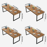 Industrial Style Pine Solid Wood Dining Table Sled Base Rectangle Table for Home Clearhalo ' dining_table' 'Dining Tables & Seating' 'Dining Tables' 'furn' 'furn_dining_table' 'Furniture' 'furniture_dining_table' 'Kitchen & Dining Furniture' 'kitchen&dining_furn' 'kitchen' 'kitchen_dining_table' 3756925