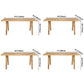 Simple Pine 4 Legs Dining Table Solid Wood Rectangle Furniture for Home Clearhalo ' dining_table' 'Dining Tables & Seating' 'Dining Tables' 'furn' 'furn_dining_table' 'Furniture' 'furniture_dining_table' 'Kitchen & Dining Furniture' 'kitchen&dining_furn' 'kitchen' 'kitchen_dining_table' 3756936