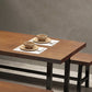 Solid Wood Industrial Dining Table Brown Rectangle Table with Sled Base for Dinning Room Clearhalo ' dining_table' 'Dining Tables & Seating' 'Dining Tables' 'furn' 'furn_dining_table' 'Furniture' 'furniture_dining_table' 'Kitchen & Dining Furniture' 'kitchen&dining_furn' 'kitchen' 'kitchen_dining_table' 3756943