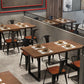 Solid Wood Industrial Dining Table Brown Rectangle Table with Sled Base for Dinning Room Clearhalo ' dining_table' 'Dining Tables & Seating' 'Dining Tables' 'furn' 'furn_dining_table' 'Furniture' 'furniture_dining_table' 'Kitchen & Dining Furniture' 'kitchen&dining_furn' 'kitchen' 'kitchen_dining_table' 3756951