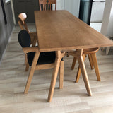 Contemporary Style Pine Dining Table 4 Legs Solid Wood Rectangle Table for Home Clearhalo ' dining_table' 'Dining Tables & Seating' 'Dining Tables' 'furn' 'furn_dining_table' 'Furniture' 'furniture_dining_table' 'Kitchen & Dining Furniture' 'kitchen&dining_furn' 'kitchen' 'kitchen_dining_table' 3756952