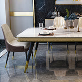 Sintered Stone Modern Rectangle Dining Table White Stone Top Table with 4 Legs Clearhalo ' dining_table' 'Dining Tables & Seating' 'Dining Tables' 'furn' 'furn_dining_table' 'Furniture' 'furniture_dining_table' 'Kitchen & Dining Furniture' 'kitchen&dining_furn' 'kitchen' 'kitchen_dining_table' 3756997