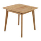 Square Industrial Dining Table Wood Color Fixed Table with Rubberwood Solid Wood Natural Without Chairs Clearhalo ' dining_table' 'Dining Tables & Seating' 'Dining Tables' 'furn' 'furn_dining_table' 'Furniture' 'furniture_dining_table' 'Kitchen & Dining Furniture' 'kitchen&dining_furn' 'kitchen' 'kitchen_dining_table' 3757001
