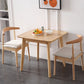 Square Industrial Dining Table Wood Color Fixed Table with Rubberwood Solid Wood Clearhalo ' dining_table' 'Dining Tables & Seating' 'Dining Tables' 'furn' 'furn_dining_table' 'Furniture' 'furniture_dining_table' 'Kitchen & Dining Furniture' 'kitchen&dining_furn' 'kitchen' 'kitchen_dining_table' 3757015