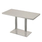 Industrial Stainless Steel Dining Table Metal Base Table for Dinning Room Rectangle Without Chairs Clearhalo ' dining_table' 'Dining Tables & Seating' 'Dining Tables' 'furn' 'furn_dining_table' 'Furniture' 'furniture_dining_table' 'Kitchen & Dining Furniture' 'kitchen&dining_furn' 'kitchen' 'kitchen_dining_table' 3757041