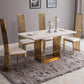 Traditional Luxury Marble Dining Table Pedestal Dining Site Table for Dining Room Clearhalo ' dining_table' 'Dining Tables & Seating' 'Dining Tables' 'furn' 'furn_dining_table' 'Furniture' 'furniture_dining_table' 'Kitchen & Dining Furniture' 'kitchen&dining_furn' 'kitchen' 'kitchen_dining_table' 3757054