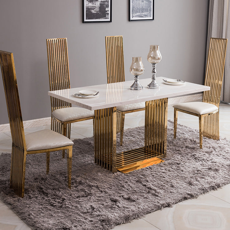 Traditional Luxury Marble Dining Table Pedestal Dining Site Table for Dining Room Clearhalo ' dining_table' 'Dining Tables & Seating' 'Dining Tables' 'furn' 'furn_dining_table' 'Furniture' 'furniture_dining_table' 'Kitchen & Dining Furniture' 'kitchen&dining_furn' 'kitchen' 'kitchen_dining_table' 3757054