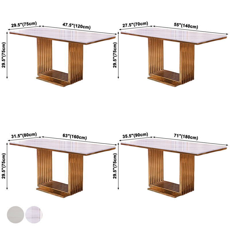 Traditional Luxury Marble Dining Table Pedestal Dining Site Table for Dining Room Clearhalo ' dining_table' 'Dining Tables & Seating' 'Dining Tables' 'furn' 'furn_dining_table' 'Furniture' 'furniture_dining_table' 'Kitchen & Dining Furniture' 'kitchen&dining_furn' 'kitchen' 'kitchen_dining_table' 3757060