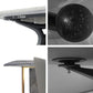Minimalist Gray Sintered Stone Dining Table Rectangle Standard Dining Table with Sled Base Clearhalo ' dining_table' 'Dining Tables & Seating' 'Dining Tables' 'furn' 'furn_dining_table' 'Furniture' 'furniture_dining_table' 'Kitchen & Dining Furniture' 'kitchen&dining_furn' 'kitchen' 'kitchen_dining_table' 3757066