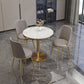 Traditional Luxury Round Dining Table Sintered Stone Dining Table with Pedestal Base Clearhalo ' dining_table' 'Dining Tables & Seating' 'Dining Tables' 'furn' 'furn_dining_table' 'Furniture' 'furniture_dining_table' 'Kitchen & Dining Furniture' 'kitchen&dining_furn' 'kitchen' 'kitchen_dining_table' 3757077