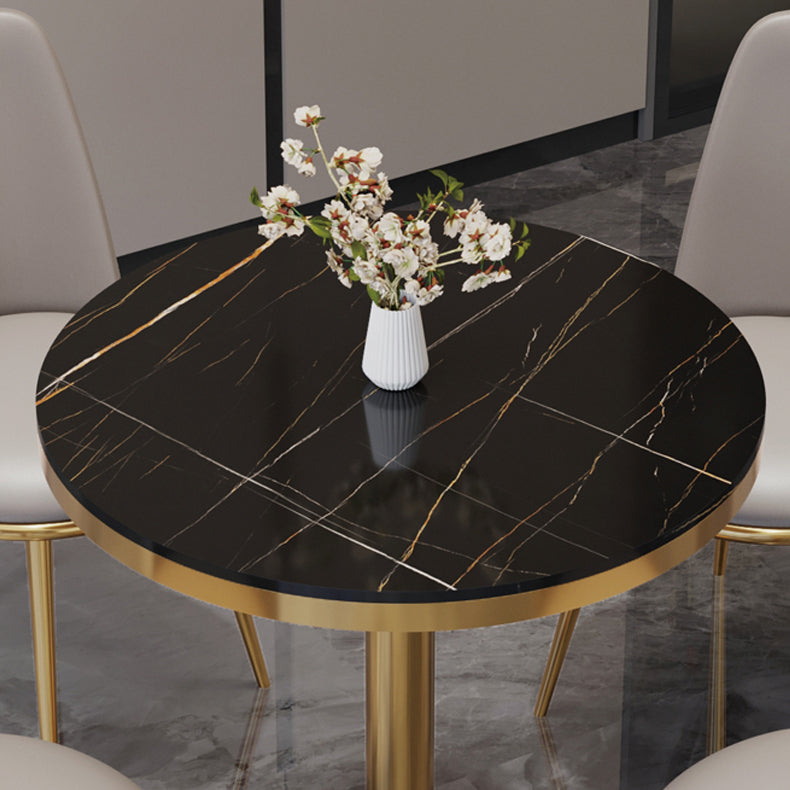 Traditional Luxury Round Dining Table Sintered Stone Dining Table with Pedestal Base Clearhalo ' dining_table' 'Dining Tables & Seating' 'Dining Tables' 'furn' 'furn_dining_table' 'Furniture' 'furniture_dining_table' 'Kitchen & Dining Furniture' 'kitchen&dining_furn' 'kitchen' 'kitchen_dining_table' 3757082