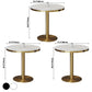 Traditional Luxury Round Dining Table Sintered Stone Dining Table with Pedestal Base Clearhalo ' dining_table' 'Dining Tables & Seating' 'Dining Tables' 'furn' 'furn_dining_table' 'Furniture' 'furniture_dining_table' 'Kitchen & Dining Furniture' 'kitchen&dining_furn' 'kitchen' 'kitchen_dining_table' 3757085