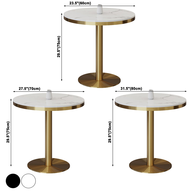 Traditional Luxury Round Dining Table Sintered Stone Dining Table with Pedestal Base Clearhalo ' dining_table' 'Dining Tables & Seating' 'Dining Tables' 'furn' 'furn_dining_table' 'Furniture' 'furniture_dining_table' 'Kitchen & Dining Furniture' 'kitchen&dining_furn' 'kitchen' 'kitchen_dining_table' 3757085