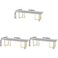 Rectangle White Dining Table Sintered Stone Table Luxury with Double Pedestal Clearhalo ' dining_table' 'Dining Tables & Seating' 'Dining Tables' 'furn' 'furn_dining_table' 'Furniture' 'furniture_dining_table' 'Kitchen & Dining Furniture' 'kitchen&dining_furn' 'kitchen' 'kitchen_dining_table' 3757096