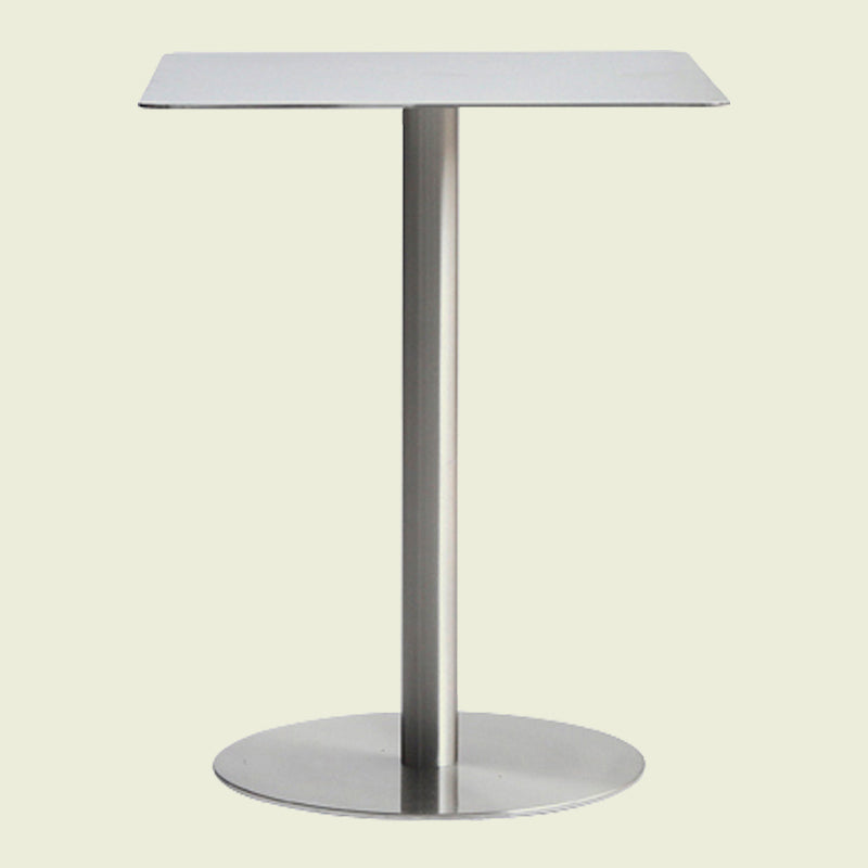 Stainless Steel Industrial Dining Table Tulip Base Dining Table for Home Use Square Without Chairs Clearhalo ' dining_table' 'Dining Tables & Seating' 'Dining Tables' 'furn' 'furn_dining_table' 'Furniture' 'furniture_dining_table' 'Kitchen & Dining Furniture' 'kitchen&dining_furn' 'kitchen' 'kitchen_dining_table' 3757106