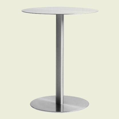 Stainless Steel Industrial Dining Table Tulip Base Dining Table for Home Use Round Without Chairs Clearhalo ' dining_table' 'Dining Tables & Seating' 'Dining Tables' 'furn' 'furn_dining_table' 'Furniture' 'furniture_dining_table' 'Kitchen & Dining Furniture' 'kitchen&dining_furn' 'kitchen' 'kitchen_dining_table' 3757107