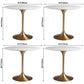 Round Tulip Base Glam Dining Table White Fixed Table with Sintered Stone Clearhalo ' dining_table' 'Dining Tables & Seating' 'Dining Tables' 'furn' 'furn_dining_table' 'Furniture' 'furniture_dining_table' 'Kitchen & Dining Furniture' 'kitchen&dining_furn' 'kitchen' 'kitchen_dining_table' 3757154