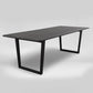 Modern Style Home Dining Table Rectangular Shape Table with Double Pedestal Clearhalo ' dining_table' 'Dining Tables & Seating' 'Dining Tables' 'furn' 'furn_dining_table' 'Furniture' 'furniture_dining_table' 'Kitchen & Dining Furniture' 'kitchen&dining_furn' 'kitchen' 'kitchen_dining_table' 3757160