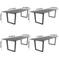 Modern Style Home Dining Table Rectangular Shape Table with Double Pedestal Clearhalo ' dining_table' 'Dining Tables & Seating' 'Dining Tables' 'furn' 'furn_dining_table' 'Furniture' 'furniture_dining_table' 'Kitchen & Dining Furniture' 'kitchen&dining_furn' 'kitchen' 'kitchen_dining_table' 3757163